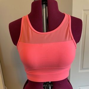 Zyia high support zip up sports bra - coral